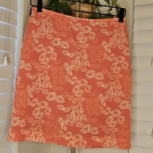 Banana Republic Orange Pink Pencil Skirt